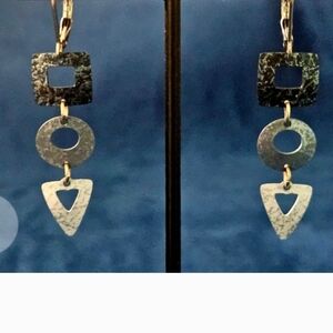 Energenic Blue Dangle Earrings